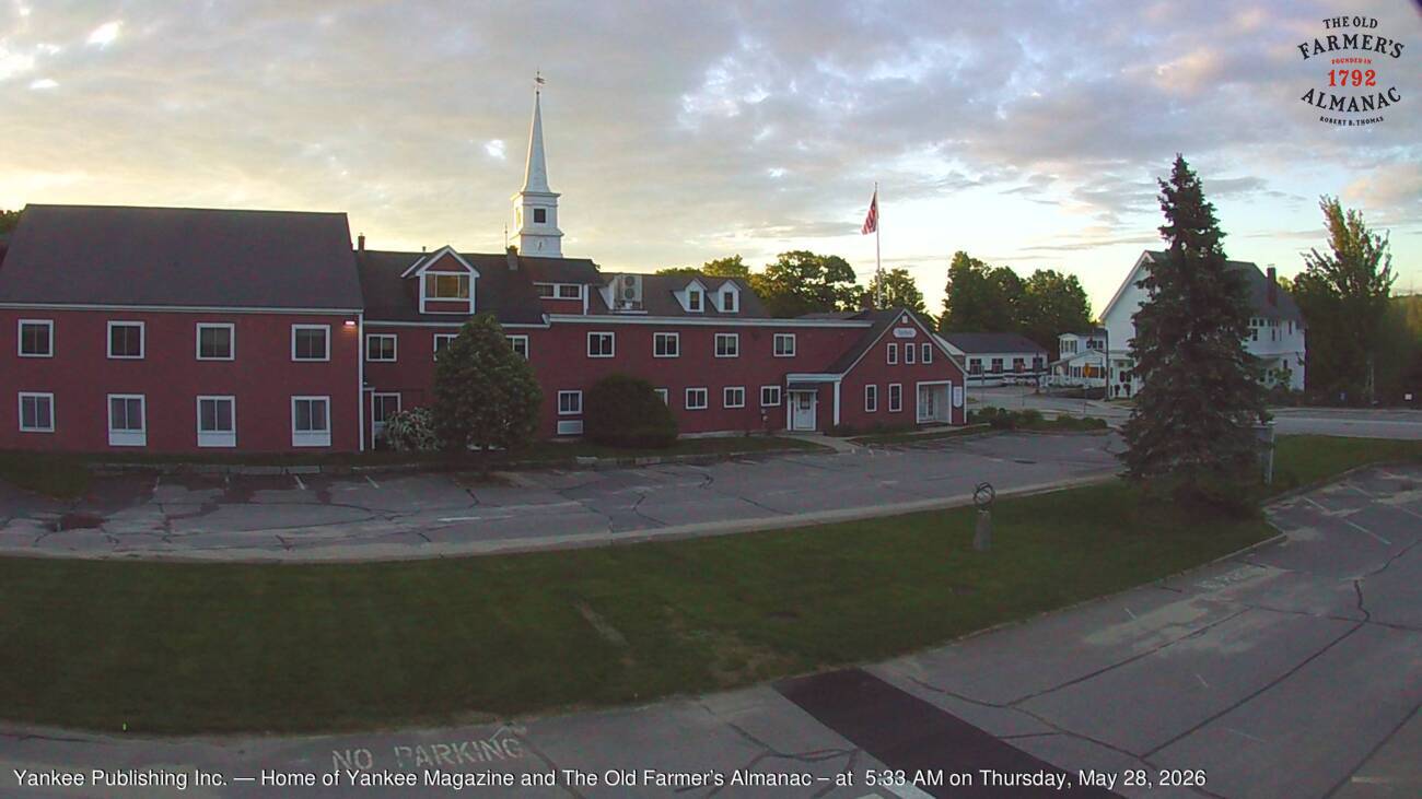 Live webcam image of Dublin, New Hampshire from The Old Farmer's Almanac