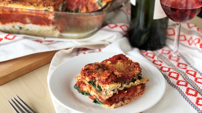 spinach lasagna