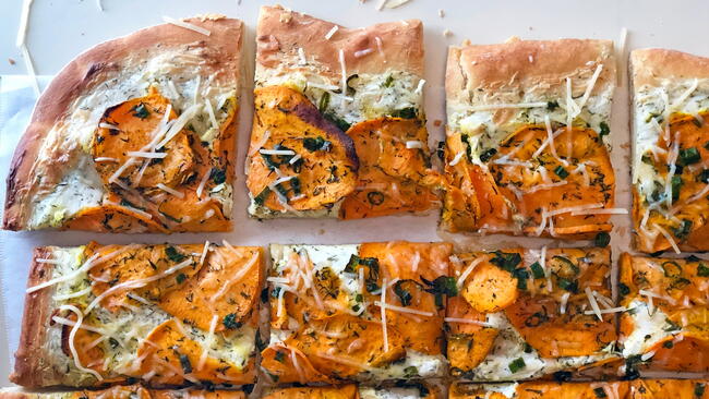 sweet potato flatbread